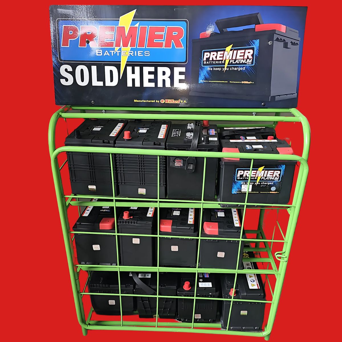 Premier Batteries Consignment cart